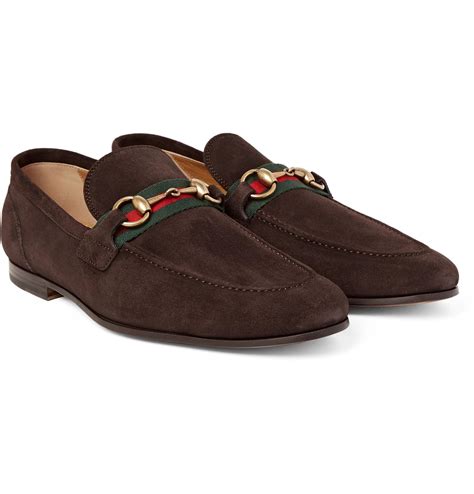 gucci brown suede horsebit loafer|gucci baby horsebit loafer.